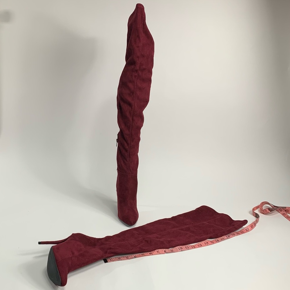 Lola Shoetique over the knee boots in color burgundy/garnet in size 6 brand new